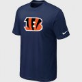 Cincinnati Bengals Sideline Legend Authentic Logo T-Shirt D.Blue