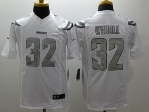 Nike San Diego Chargers #32 Weddle Platinum White Jerseys(Game)