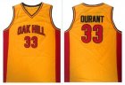 Golden State Warriors #33 Kevin Durant Gold Oak Hill Academy High School Stitched NBA Jersey