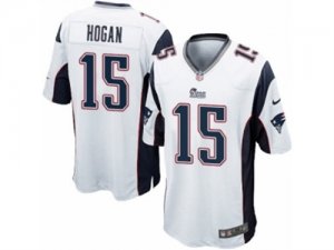 Mens Nike New England Patriots #15 Chris Hogan Game White NFL Jersey