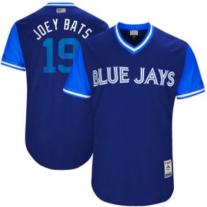 Blue Jays #19 Jose Bautista Joey Bats Majestic Royal 2017 Players Weekend Jersey