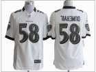 Nike NFL Baltimore Ravens #58 Elvis Dumervil white Jerseys(Limited)