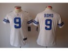 Nike Women Dallas cowboys #9 Tony Romo White Limited Jerseys