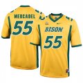 North Dakota State Bison 55 Aaron Mercadel Gold College Football Jersey