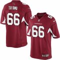 Mens Nike Arizona Cardinals #66 Alameda Taamu Limited Red Team Color NFL Jersey