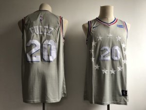 76ers #20 Markelle FultzGray 2018-19 City Edition Nike Swingman Jersey