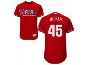 Philadelphia Phillies #45 Tug McGraw Red Flexbase Authentic Collection Stitched MLB Jersey