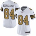 Women's Nike New Orleans Saints #84 Michael Hoomanawanui Limited White Rush NFL Jersey