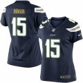 Women's Nike San Diego Chargers #15 Dontrelle Inman Limited Navy Blue Team Color NFL Jersey