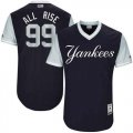 Yankees #99 Aaron Judge All Rise Majestic Navy Youth 2017 Players Weekend Jersey