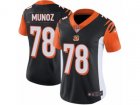 Women Nike Cincinnati Bengals #78 Anthony Munoz Vapor Untouchable Limited Black Team Color NFL Jersey