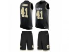 Mens Nike New Orleans Saints #41 Alvin Kamara Limited Black Tank Top Suit NFL Jersey