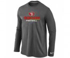 Nike San Francisco 49ers Critical Victory Long Sleeve T-Shirt D.Grey