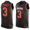 Men's Nike Cleveland Browns #3 Cody Parkey Limited Brown Player Name & Number Tank Top NFL Jersey