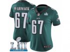 Women Nike Philadelphia Eagles #67 Chance Warmack Midnight Green Team Color Vapor Untouchable Limited Player Super Bowl LII NFL Jersey