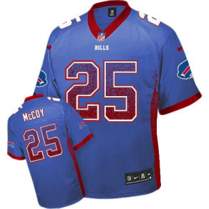 Nike Buffalo Bills #25 LeSean McCoy blue jerseys(Elite)(Drift Fashion)