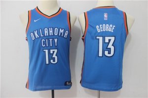 Thunder #13 Paul George Blue Nike Youth Swingman Jersey