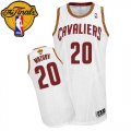 Men's Adidas Cleveland Cavaliers #20 Timofey Mozgov Authentic White Home 2016 The Finals Patch NBA Jersey