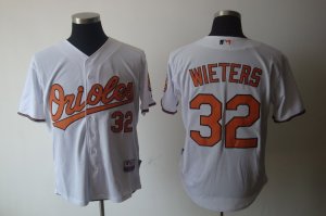 MLB baltimore orioles #32 Wieters White[cool base]