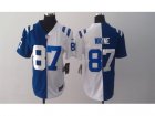 Nike Women Indianapolis Colts #87 Reggie Wayne white-blue jerseys[Elite split]