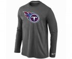 Nike Tennessee Titans Logo Long Sleeve T-Shirt D.Grey