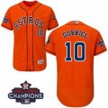 Astros #10 Yuli Gurriel Orange Flexbase Authentic Collection 2017 World Series Champions Stitched MLB Jersey
