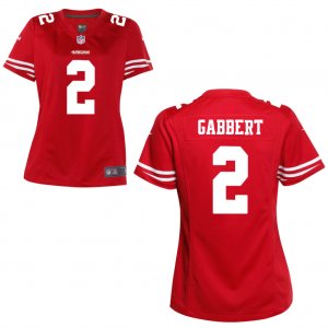 Womens San Francisco 49ers #2 Blaine Gabbert Scarlet Game Jersey