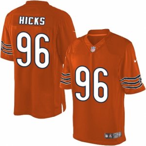 Men\'s Nike Chicago Bears #96 Akiem Hicks Limited Orange Alternate NFL Jersey