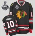 nhl jerseys nhl chicago blackhawks #10 sharp black[2013 stanley cup]
