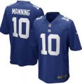 Nike nfl New York Giants #10 Eli Manning blue game jersey