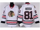 Youth Chicago Blackhawks #81 Marian Hossa White Hockey Jerseys