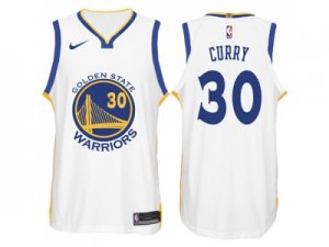 Nike NBA Golden State Warriors #30 Stephen Curry Jersey 2017-18 New Season White Jersey