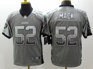 Nike Oakland Raiders #52 Mack grey jerseys(Drift Fashion Elite)