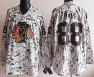 nhl Chicago Blackhawks #88 Patrick Kane White Camo