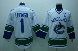 nhl vancouver canucks #1 luongo white