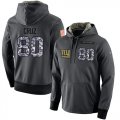 NFL Mens Nike New York Giants #80 Victor Cruz Stitched Black Anthracite Salute to Service Player Performance Hoodie