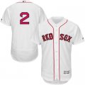 2016 Men Boston Red Sox #2 Xander Bogaerts Majestic White Flexbase Authentic Collection Player Jersey
