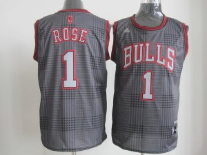 nba chicago bulls #1 rose black grey[2012]