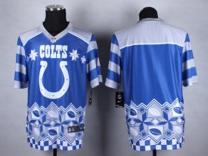 Nike Indianapolis Colts blank blue Jerseys(Style Noble Fashion Elite)