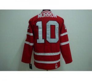 nhl team canada #10 morrow 2010 olympic red