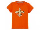 nike orleans saints authentic logo youth T-Shirt orange