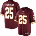 Mens Nike Washington Redskins #25 Chris Thompson Limited Burgundy Red Team Color NFL Jersey