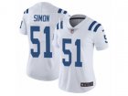 Women Nike Indianapolis Colts #51 John Simon Vapor Untouchable Limited White NFL Jersey
