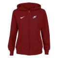 Women NEW Philadelphia Eagles Ladies Tailgater Full Zip Hoodie RED