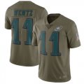 Nike Eagles #11 Carson Wentz Youth Olive Salute To Service Limited Jersey