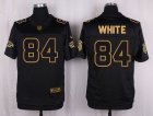 Nike Atlanta Falcons #84 Roddy White Black Pro Line Gold Collection Jersey(Elite)