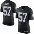 Mens Nike Oakland Raiders #57 Cory James Elite Black Team Color NFL Jersey