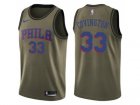 Men Nike Philadelphia 76ers #33 Robert Covington Green Salute to Service NBA Swingman Jersey