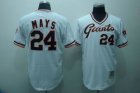 mlb san francisco giants #24 mays m&n white