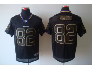 Nike NFL Baltimore Ravens #82 Smith black Jerseys[Elite lights out]